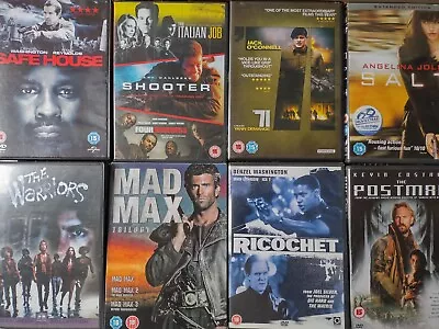 £6 • Buy Ricochet/71/The Warriors/Mad Max 1/2/3/Salt/Shooter/The Postman + Dvds