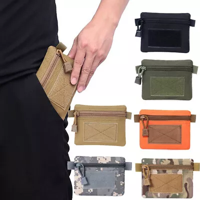 Tactical Military Mini Pouch Wallet Key Pouch EDC Coin Purses Zipper Waist Bag • $6.99