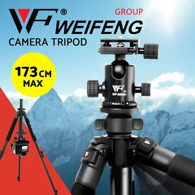 $75.95 • Buy Weifeng Professional Camera Tripod Stand Mount Flexible DSLR Ball Head Travel
