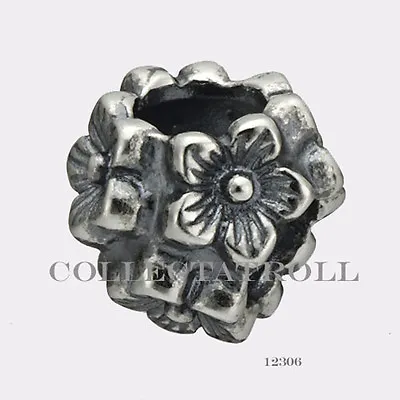 Authentic Trollbeads Sterling Silver  Elderflowers Pendant Trollbead 12306 • $45