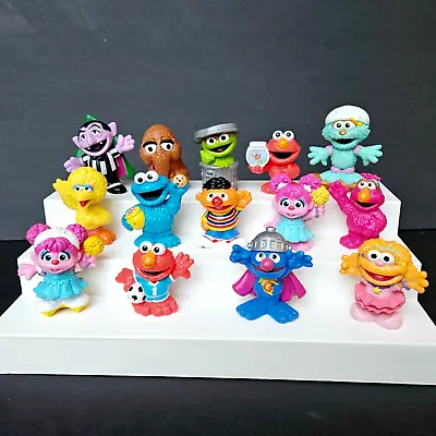 Sesame Street PVC Figures Lot Of 14 Cake Toppers Heavy 2010-11 • $33.99