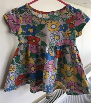£4.75 • Buy Next Baby Girls Floral Summer Brights Tunic Dress Flowers Retro 3-6 Months
