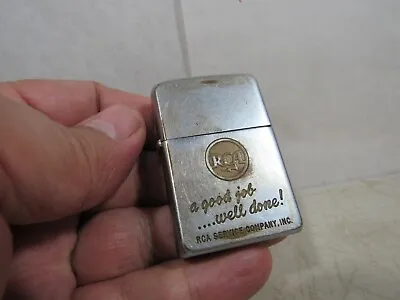 Vintage 1950s Zippo Lighter RCA Service Co A Good Job Well Done • $383.28