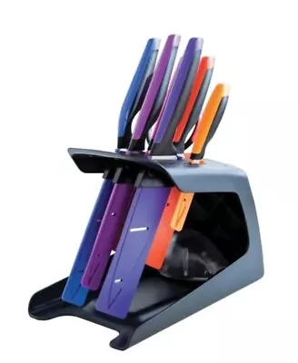 NEW Tupperware U Series Starter Knife Set Of 5 + Knife Block RRP $300 • $155