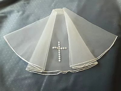 £13 • Buy 15  Communion Veil With Daisy Cross