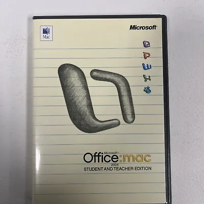 Microsoft Office Mac 2004 Student And Teacher Edition Booklet 3 Keys Software • $10.52