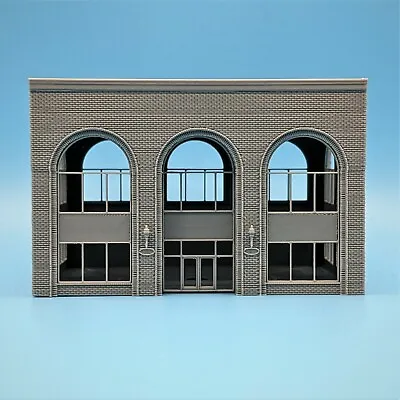 $24.99 • Buy Z-Scale Arched Office Building Brick Ext. 1:220 Scale Building