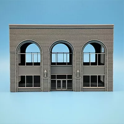 Z-Scale Arched Office Building Brick Ext. 1:220 Scale Building • $24.99