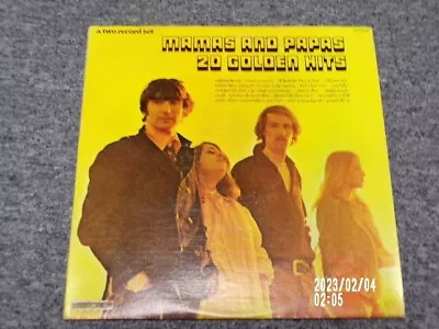 The Mamas And The Papas 20 Golden Hits VG+ Vinyl 2 LP Record • $25