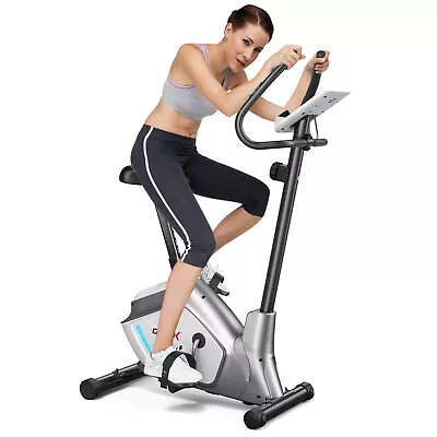 Gymax Magnetic Exercise Bike Upright Cycling Bike W/ LCD Monitor & Pulse Sensor • $169.49