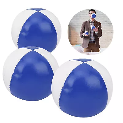 3Pcs PU Leather Juggling Balls Indoor Leisure Portable Performance Practice DB0 • $24.29