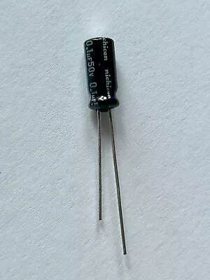 5 X Aluminum Electrolytic Capacitor 0.1uF 50V 5x11mm Nichicon • $6.49