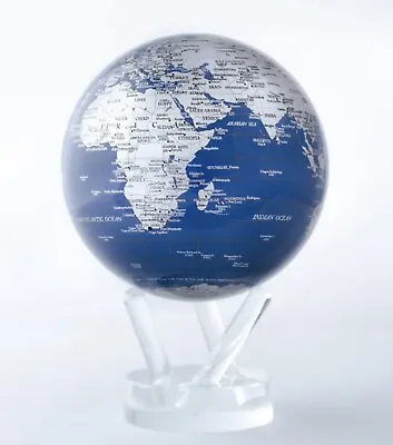 Blue And Silver 4.5 Inch MOVA Globe Solar Powered • $335