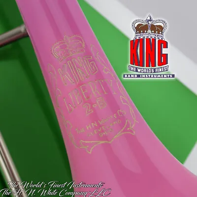 Vintage King H. N. White 2B Liberty Trombone Pink Lacquer Amazing  • $2600