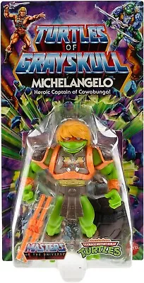 Masters Of The Universe Origins Turtles Of Grayskull Michelangelo Posabl PRESALE • $28