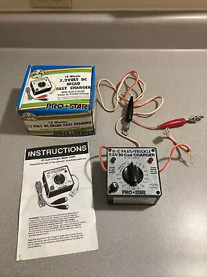 Vintage Rc Car Pro Star Rc Car Battery Charger 7.2 Volt Nicad Charger • $25