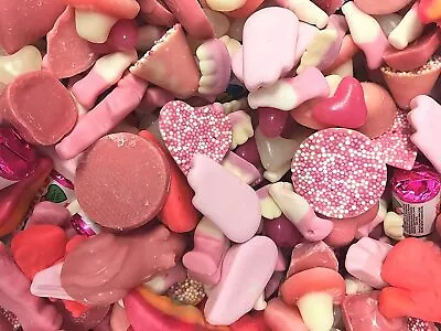 1kg Pink N Mix Sweets - Pink Valentines Candy Sweet Assortment • £9.99