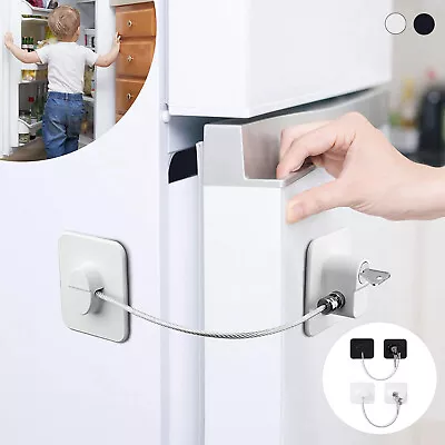 Refrigerator Lock Cabinet Locks With Metal Key Or Coded Lock Digital Password • £5.77