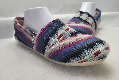 Toms Women's 10 M Multicolor Tribal Print Round Toe Casual Slip On Shoes • $17.50