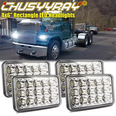 4pcs 4X6  LED Headlights Hi/Lo Seale Beam H4 For Ford LTL9000 CLT9000 CL9000 • $99.99