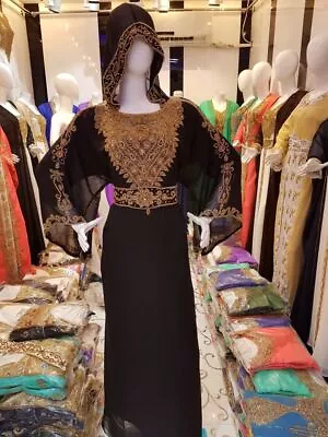 Dubai Kaftan Long Gown Moroccan Style Abaya Farasha Women Dress Maxi K110 • $69