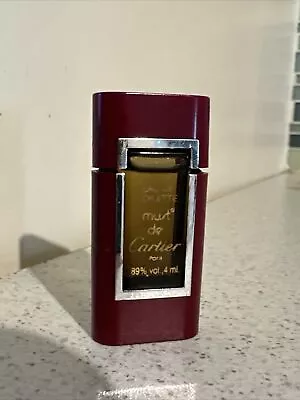Vintge Must De Cartier II Eau De Toilette Splash Miniature 4 ML Splash • $12