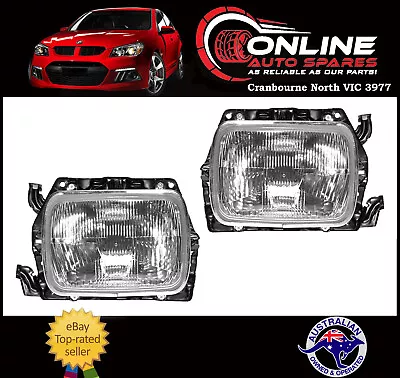 Headlight 7x5 With Bracket PAIR Fit Holden Rodeo TF 88-03 Head Light Assembly • $139.90