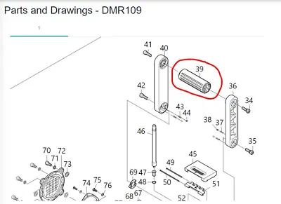 Genuine New Makita Handle For Jobsite Radio Dmr109 Dmr107 Dmr107w Dmr102 • £11.95