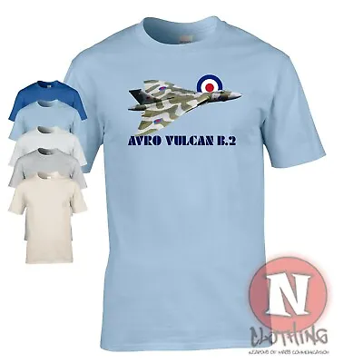 RAF Avro Vulcan B.2 T-shirt Delta Wing Bomber Aircraft Cold War Royal Airforce • $18.94