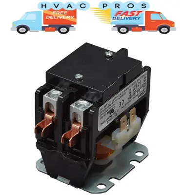 New Definite Purpose Contactor 2 Pole 40/50Amp CN-PBC402-24V Coil • $24.99