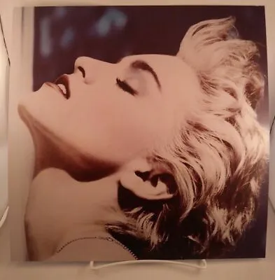 MADONNA True Blue Double Sided Record Store Promo Poster Flat 12 X12  1986 Sire • $22