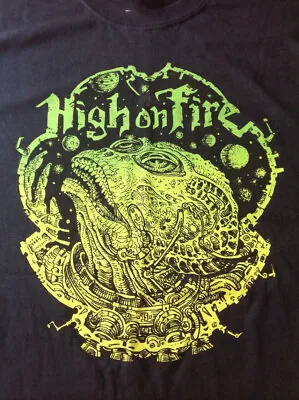 High On Fire Band Tour Cotton Black Men S-4XL T-Shirt YA219 • $18.99