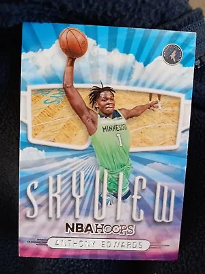 Nba Anthony Edwards - Timberwolves Skyview 2022-23 NBA HOOPS Winter #6 • £1.20