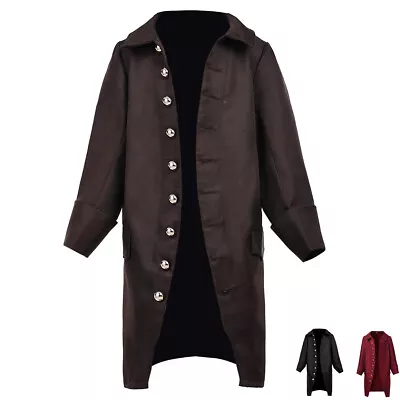 Colonial Kids Frock Coat Victorian Carnival Coat Gothic Boys Coat Steampunk Coat • $26.99