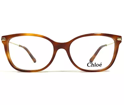 Chloe Eyeglasses Frames CE2718 725 Brown Tortoise Gold Square Full Rim 53-16-140 • $59.99