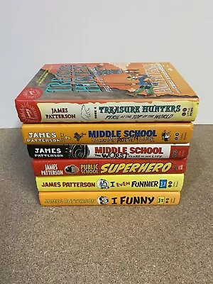 James Patterson Lot Of 6 Kids Chapter Books Middle School I Funny Treasure • $17.25