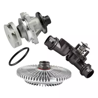 For 1998-2006 BMW E46 E39 E38 Water Pump + Fan Clutch + Thermostat Assembly • $126.98