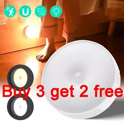 Motion Sensor LED Night Light Battery Rechargeable Indoor Closet Cabinet Wall~ • $7.99