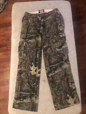 Mossy Oak Breakup Infinity Camo Hunt Cargo Pants Womens Small 6-8 Green Ladies • $17.98