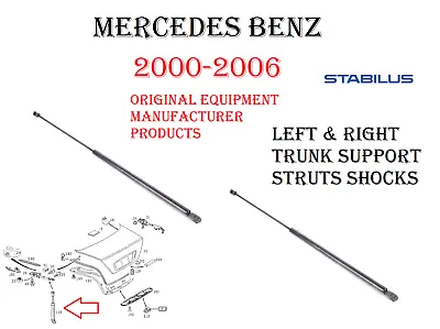 Mercedes Trunk Support Strut Shocks Set Of 2 For W215 CL500 CL55 CL600 CL65 OEM • $273.33
