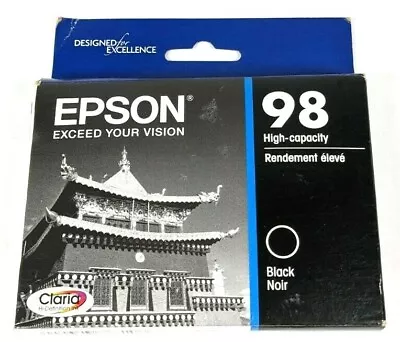 Oem Genuine Epson 98 Black Ink Cartridge High Capacity  • $20.69