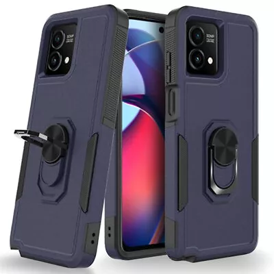 Military Grade TUFF Shockproof Hybrid Armor Case With Ring Grip For Motorola • $13.49