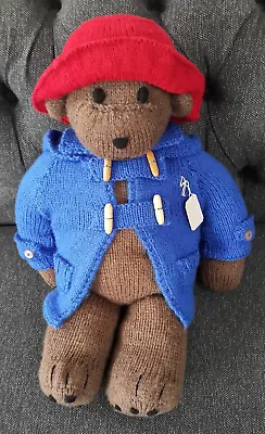 Hand Knitted Paddington Bear Teddy Soft Toy • £29.99