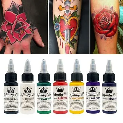 $3.23 • Buy Eternal Tattoo Ink Set Pigment Bottle Permanent Makeup Colors