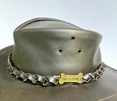 Genuine Leather Hat Band Plaited With Driza Bone Badge Australian Made Hat Extra • £8.74