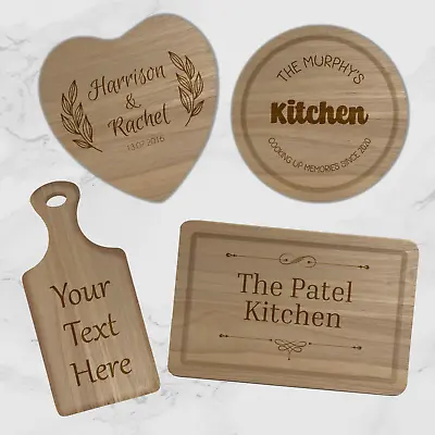 Unique Personalised Quality Engraved Wooden Chopping Board Cheese Board Gift • £13.99