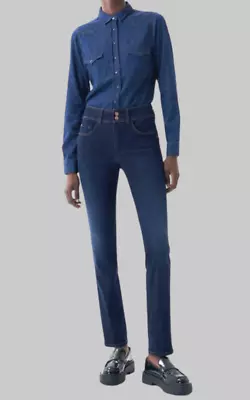 SALSA Secret Push In Slim Jeans In Denim W31 L32 RRP £115 LN016 MM 01 • £94.99