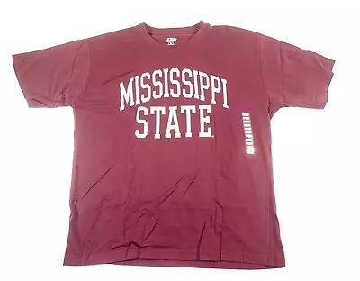  Mississippi State Bulldogs T Shirt XL Mascot Logo Red Short Sleeve • $14.99