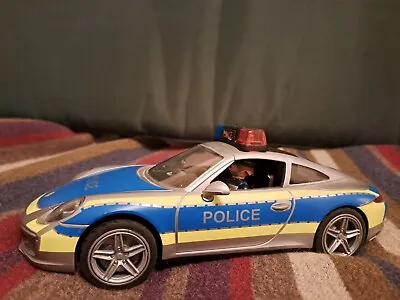 Playmobil Porsche 911 Carrera 4S (70066). Police Car With Lights And Sound  • £2.88