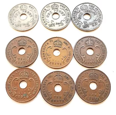 £1.99 • Buy 1927-1947 9x Coins - British West Africa & East Africa
